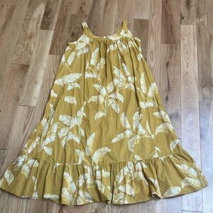 H&M cotton botanical maxi dress size 10